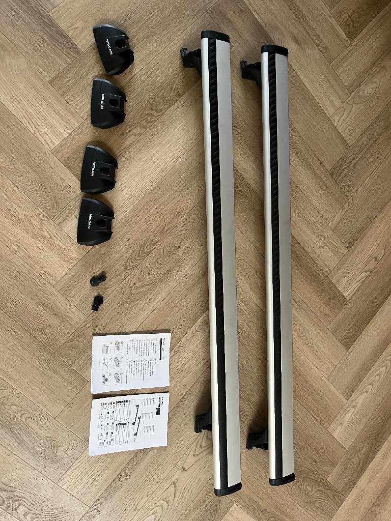Originele Nissan Qashqai Dakdragers – KE732-4E510 – Compleet, Auto diversen, Dakdragers, Ophalen, Zo goed als nieuw