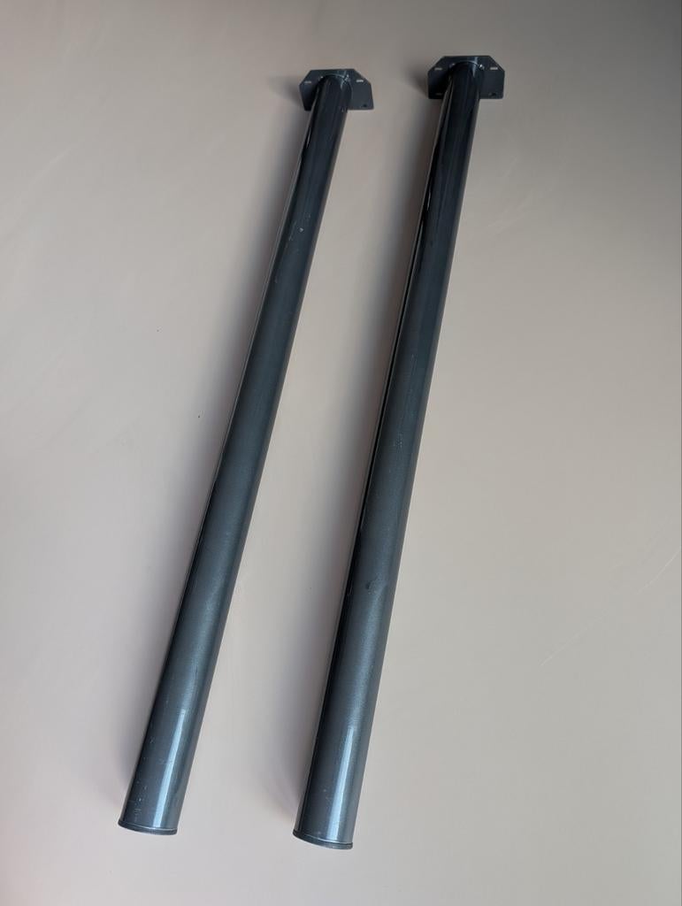 2x Duraline Meubelpoot Rond 60mm 110cm Antraciet, Ophalen, Tafelpoot, Minder dan 50 cm, 100 tot 150 cm