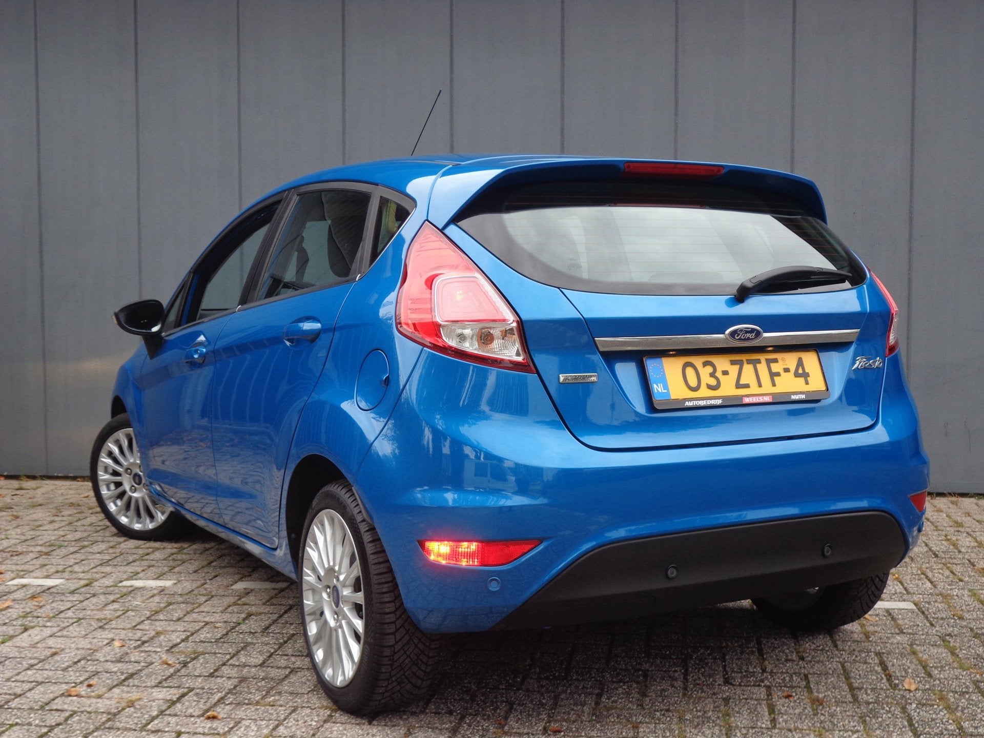 Ford Fiesta 1.0 EcoBoost Titanium Top Staat, 1EigDealer Ondr, Auto's, Voorwielaandrijving, 101 pk, Blauw, Alcantara