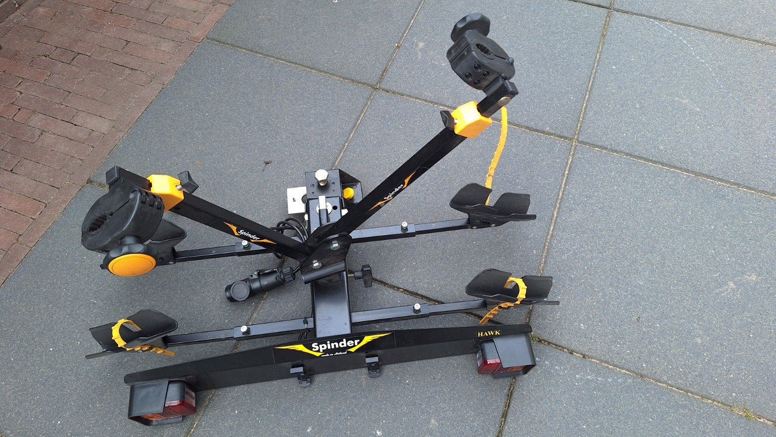 Fietsendrager Spinder Hawk 5x gebruikt, Auto diversen, Fietsendragers, Ophalen, Trekhaakdrager