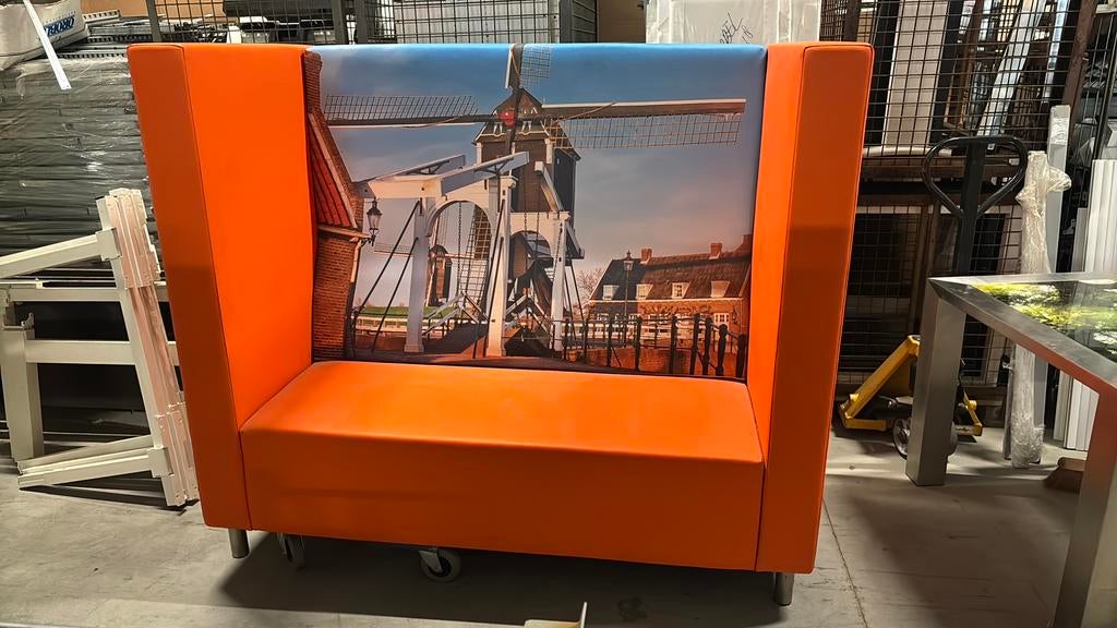 Treinbank molen van Heusden, Ophalen, 150 tot 200 cm, Tweepersoons, 75 tot 100 cm