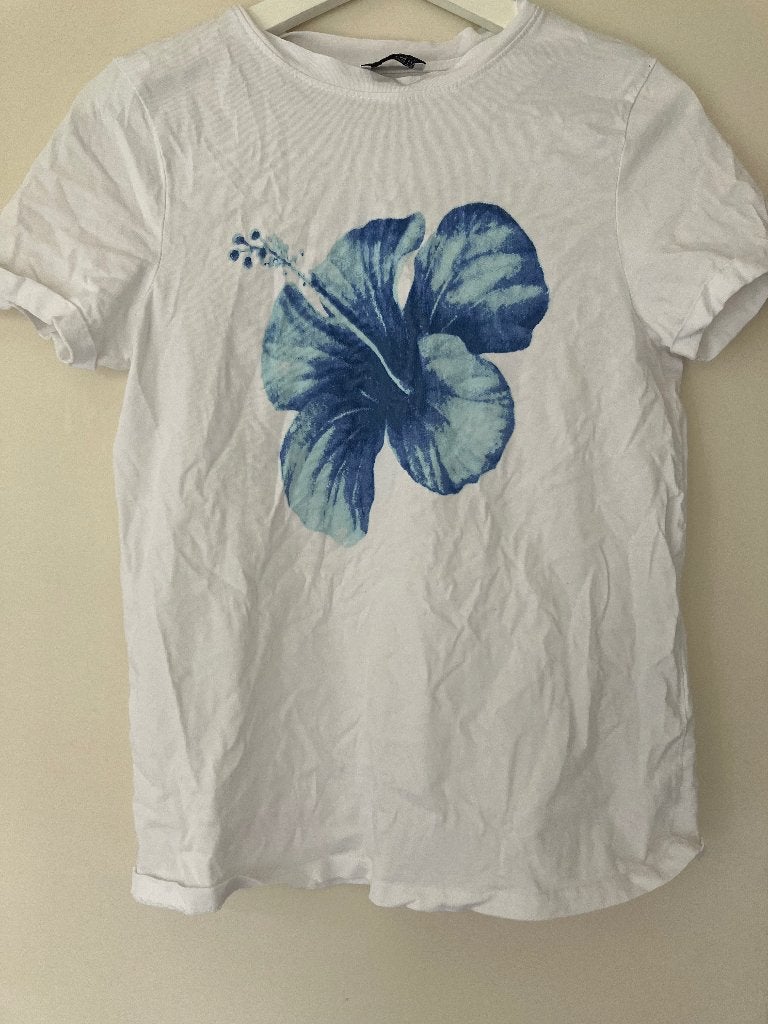 Shirt, Wit, Ophalen of Verzenden, Korte mouw, Maat 34 (XS) of kleiner