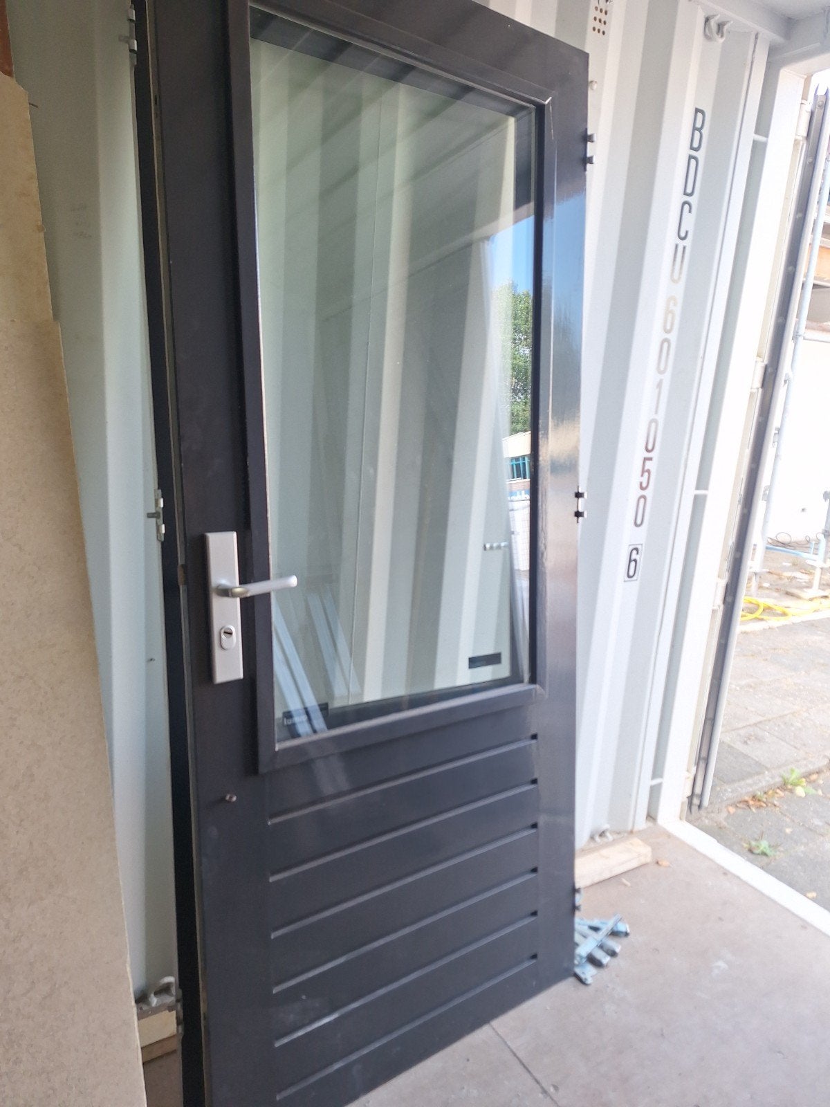2 Buitendeur met veiligheidsbeslag en driepuntssluiting, Gebruikt, 80 tot 100 cm, Ophalen of Verzenden, Buitendeur