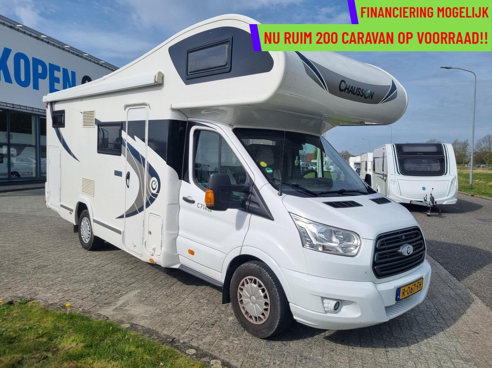 Chausson C714GA FLASH / 6 PERSOONS RDW + AIRCO +LUCHTVERING, Diesel, Elektrische ramen, Koelkast, Half-integraal