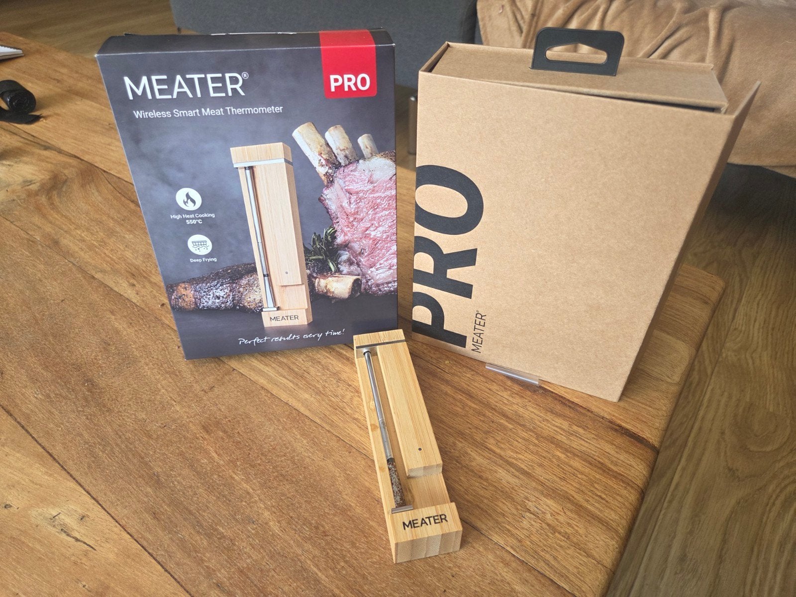 Meater Pro draadloze slimme vleesthermometer, Ophalen of Verzenden, Zo goed als nieuw