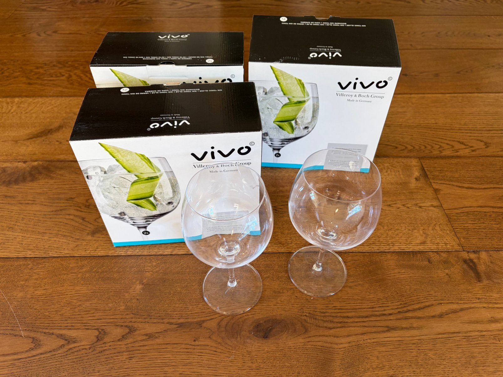 6 vivo Villeroy en Boch glazen Gin Tonic, Ophalen, Zo goed als nieuw, Overige typen