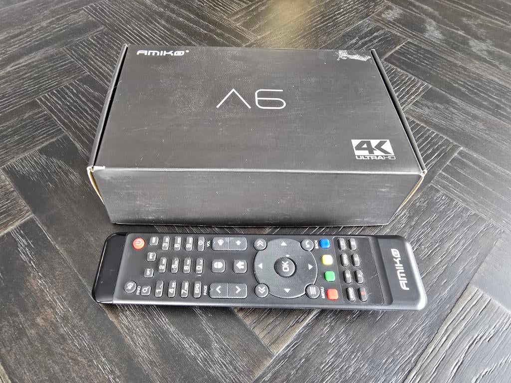 Amiko A6 4K Ultra HD mediaspeler met afstandsbediening, Audio, Tv en Foto, Mediaspelers, Ophalen of Verzenden