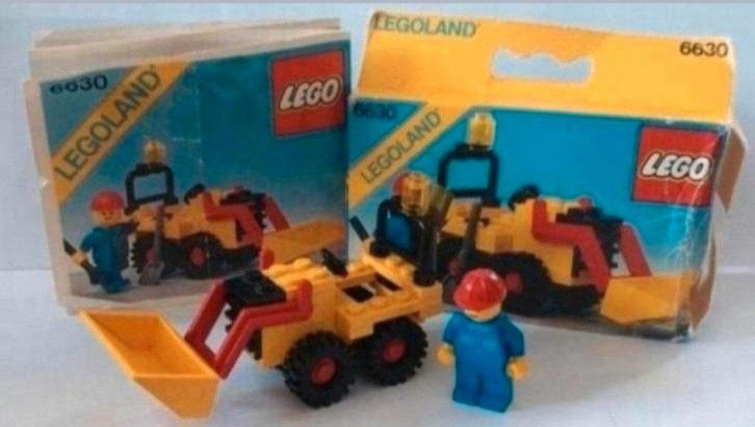 Lego Legoland 6630 Bulldozer compleet met doosje 1981, Gebruikt, Compleet, Lego, Ophalen of Verzenden
