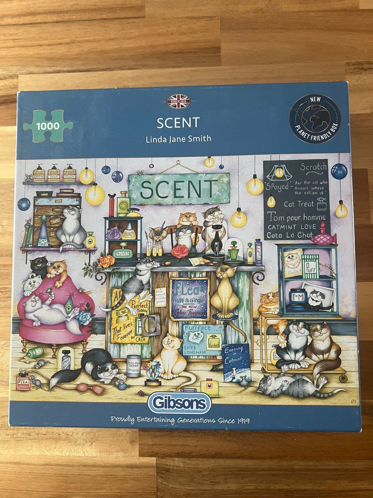 Gibsons puzzel SCENT Linda Jane Smith, Ophalen of Verzenden, 500 t/m 1500 stukjes, Zo goed als nieuw, Legpuzzel