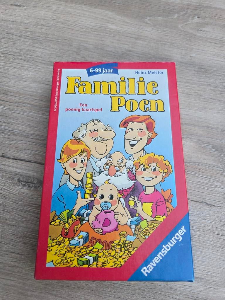 Familie Poen - Een poenig kaartspel van Ravensburger, Hobby en Vrije tijd, Gezelschapsspellen | Kaartspellen, Drie of vier spelers
