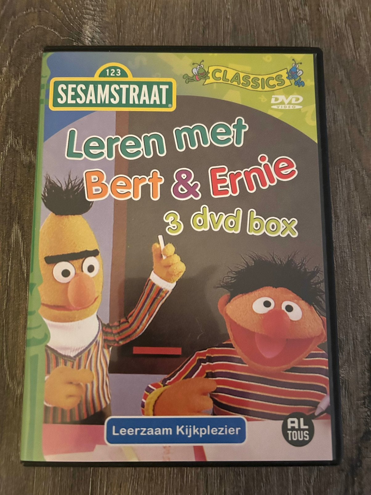 Sesamstraat Leren met Bert & Ernie DVD Box, Alle leeftijden, Ophalen of Verzenden, Zo goed als nieuw, Educatief
