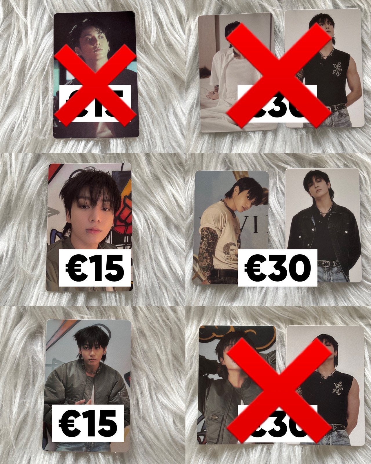 Jungkook BTS Golden EU/USA Photocards, Verzamelen, Muziek, Artiesten en Beroemdheden, Verzenden, Zo goed als nieuw, Foto of Kaart