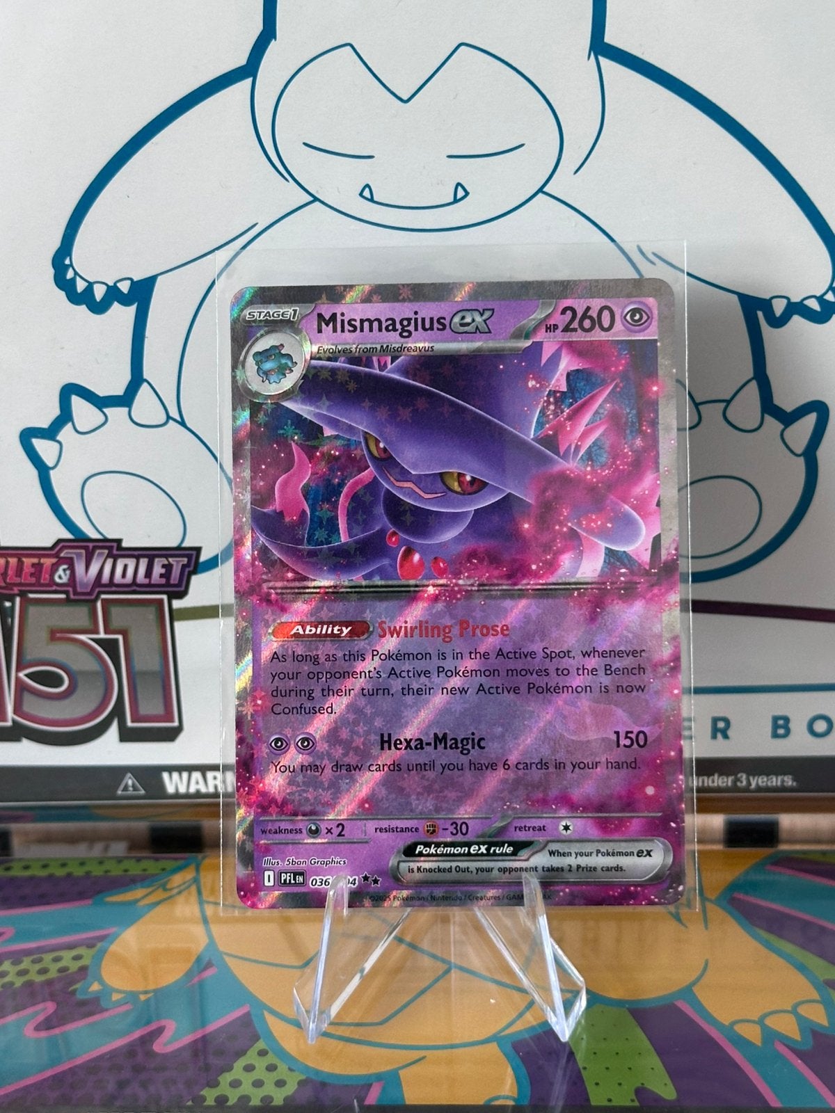 Mismagius ex (036/094) - Phantasmal Flames, Hobby en Vrije tijd, Verzamelkaartspellen | Pokémon, Ophalen of Verzenden, Zo goed als nieuw