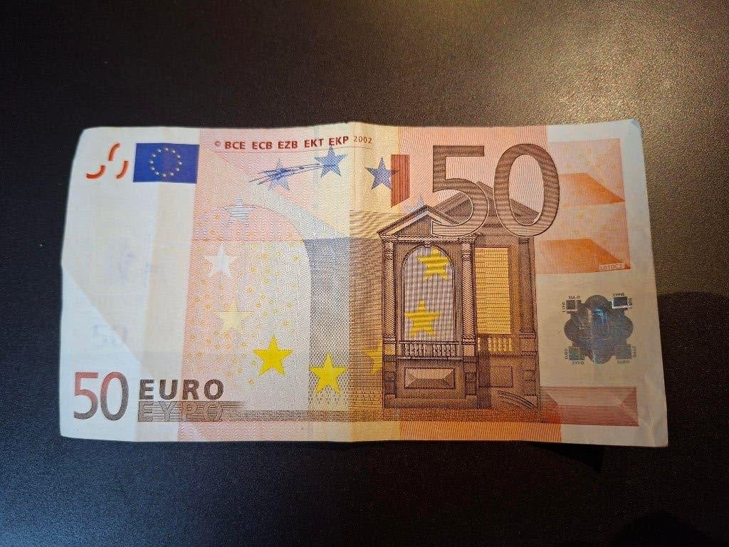 2002 Frankrijk 50 euro 1e serie Duisenberg code L010, Postzegels en Munten, Verzenden, Frankrijk, 50 euro, Los biljet
