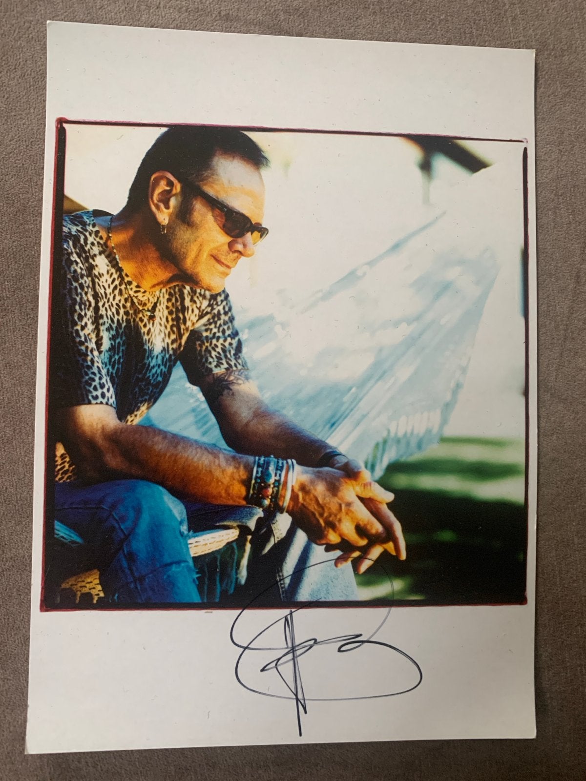Gesigneerde foto Rob de Nijs, Ophalen of Verzenden, Zo goed als nieuw, Foto of Kaart, Gesigneerd