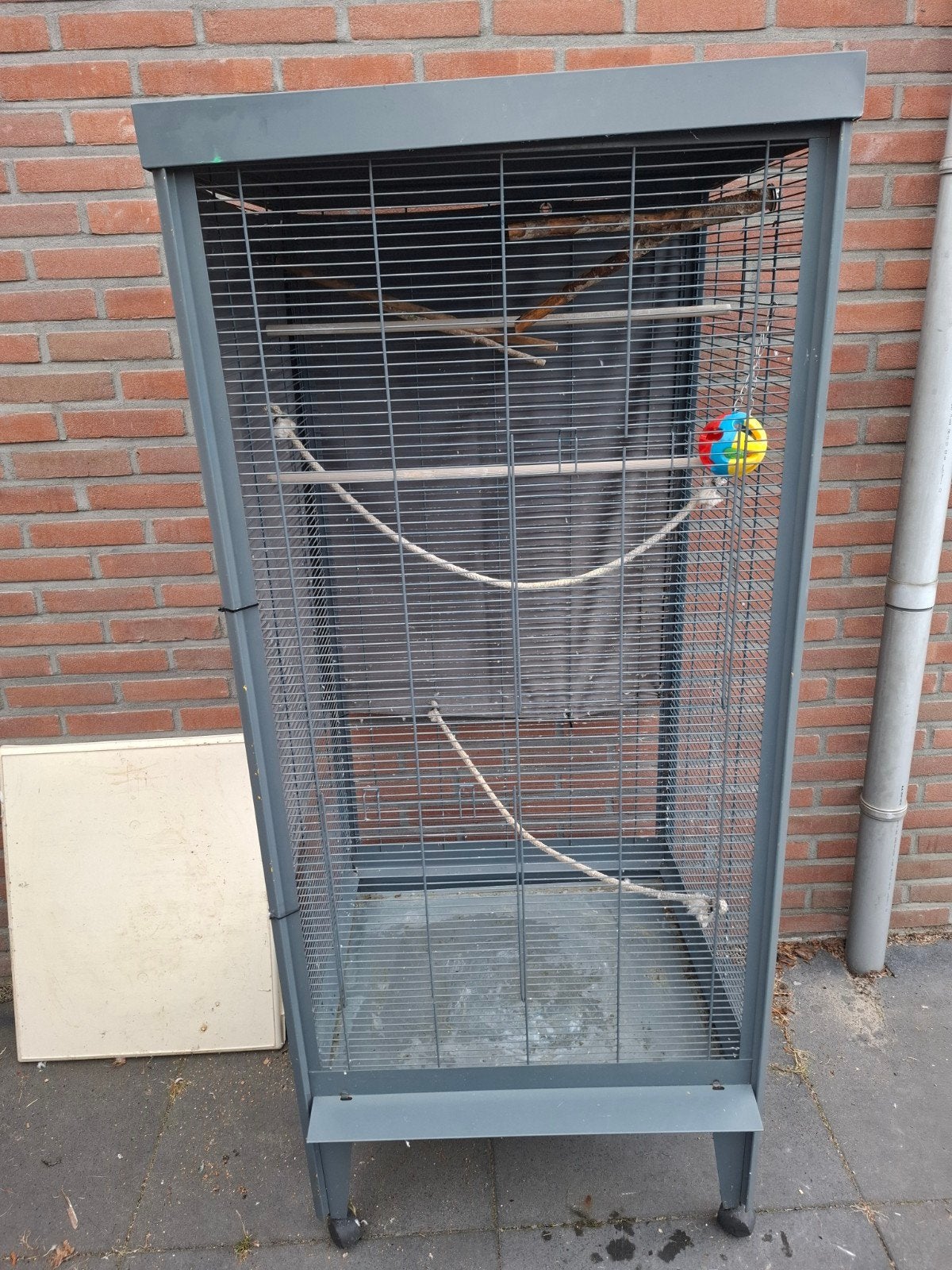 vogelkooi/voliere, Dieren en Toebehoren, Ophalen, Gebruikt, Metaal, Vogelkooi