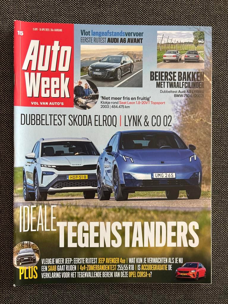 AutoWeek Magazine 9-16 april 2025 - Skoda Elroq & Lynk & Co, Ophalen of Verzenden, Nieuw, Audi