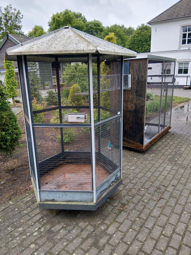 Voliere tekoop, Dieren en Toebehoren, Vogels | Hokken en Kooien, Ophalen, Hout, Vogelkooi