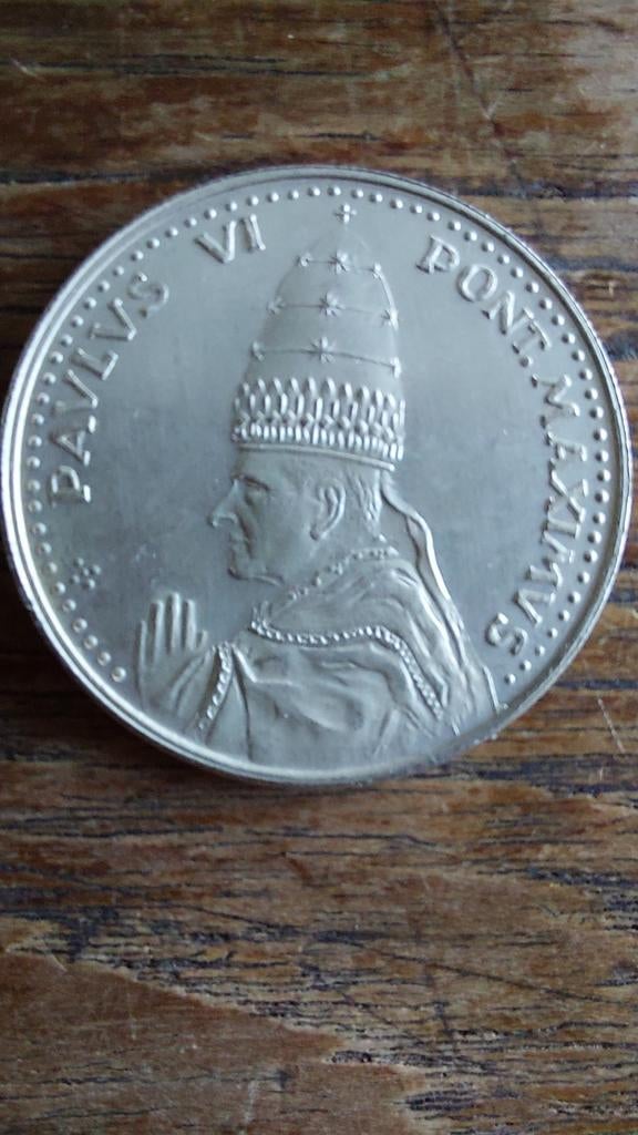Munt Paus Paulus VI, Ophalen of Verzenden, Zilver