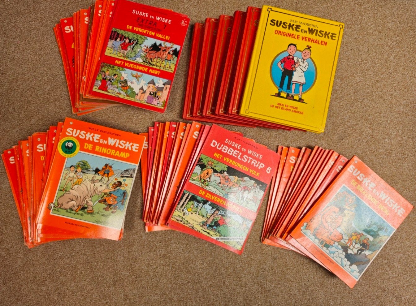 Suske en Wiske (79 stuks) • jaren '70 - '80 • in één koop, Europa, Meerdere comics, Willy Vandersteen / Paul Geerts, Ophalen