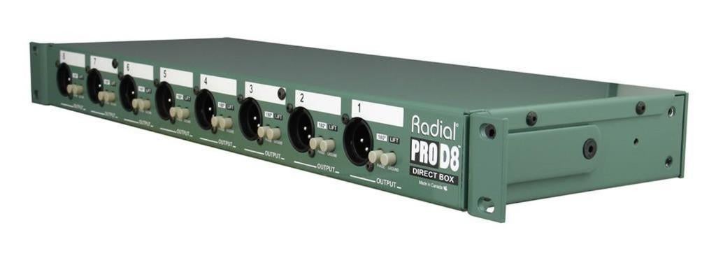 Radial ProD8 8-kanaals rackmount DI 1U, ., Overige typen, Nieuw, Ophalen of Verzenden