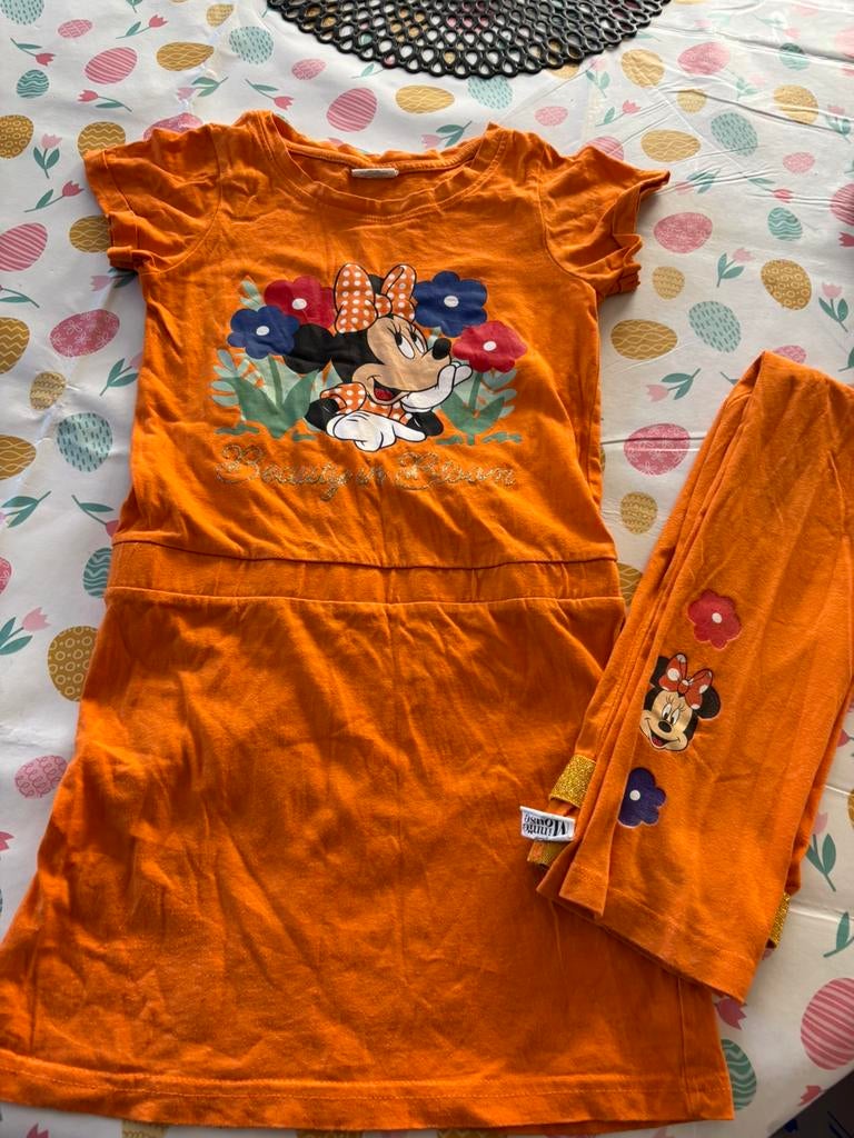 Meisjes jurkje met legging maat 128/134, Ophalen of Verzenden, Zo goed als nieuw, Meisje, Jurk of Rok