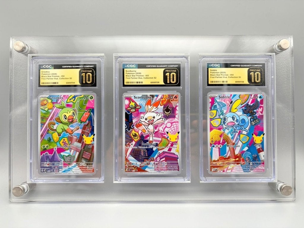 CGC Pristine 10 Pokémon Kaarten Grookey Scorbunny Sobble, Ophalen of Verzenden, Nieuw, Meerdere kaarten
