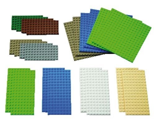 Gezocht: LEGO grondplaten zonder wegen, diverse kleure, Kinderen en Baby's, Ophalen of Verzenden, Gebruikt, Grondplaat, Lego