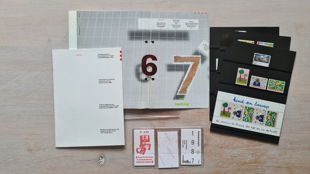 Postzegels Jaarcollectie 1987, Ophalen, Na 1940, Postfris