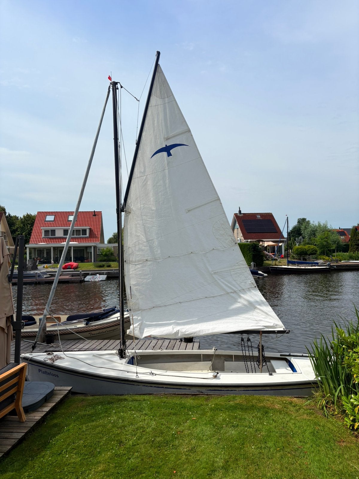 Valk merk geuzenvalk met 4 pk yamaha bb motor, Watersport en Boten, Ophalen, Gebruikt, Polyvalk, Buitenboordmotor