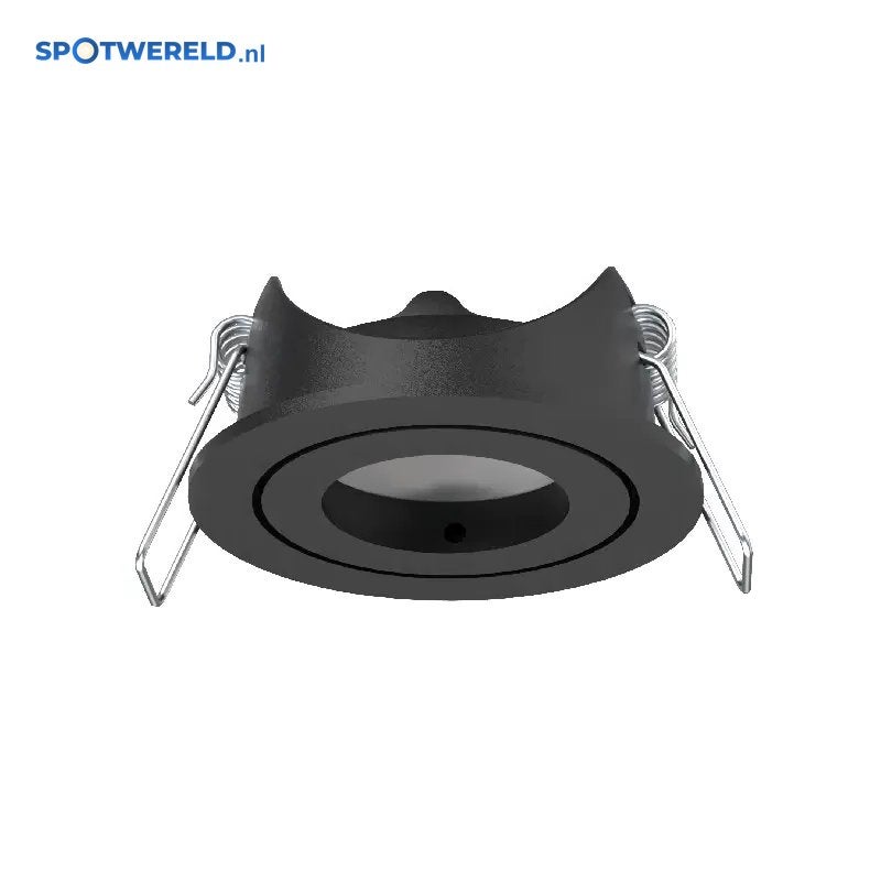 LED Inbouwspot Rondo Mat Zwart | MR11 | Ø48 mm | Kantelbaar, Verzenden, Overige merken, Nieuw, Overige fittingen