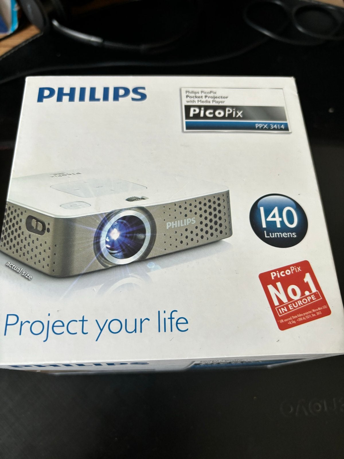 Philips PicoPix PPX 3414 Pocket Projector - Zo goed als nieu, Ophalen of Verzenden, Zo goed als nieuw, LED, Overige resoluties