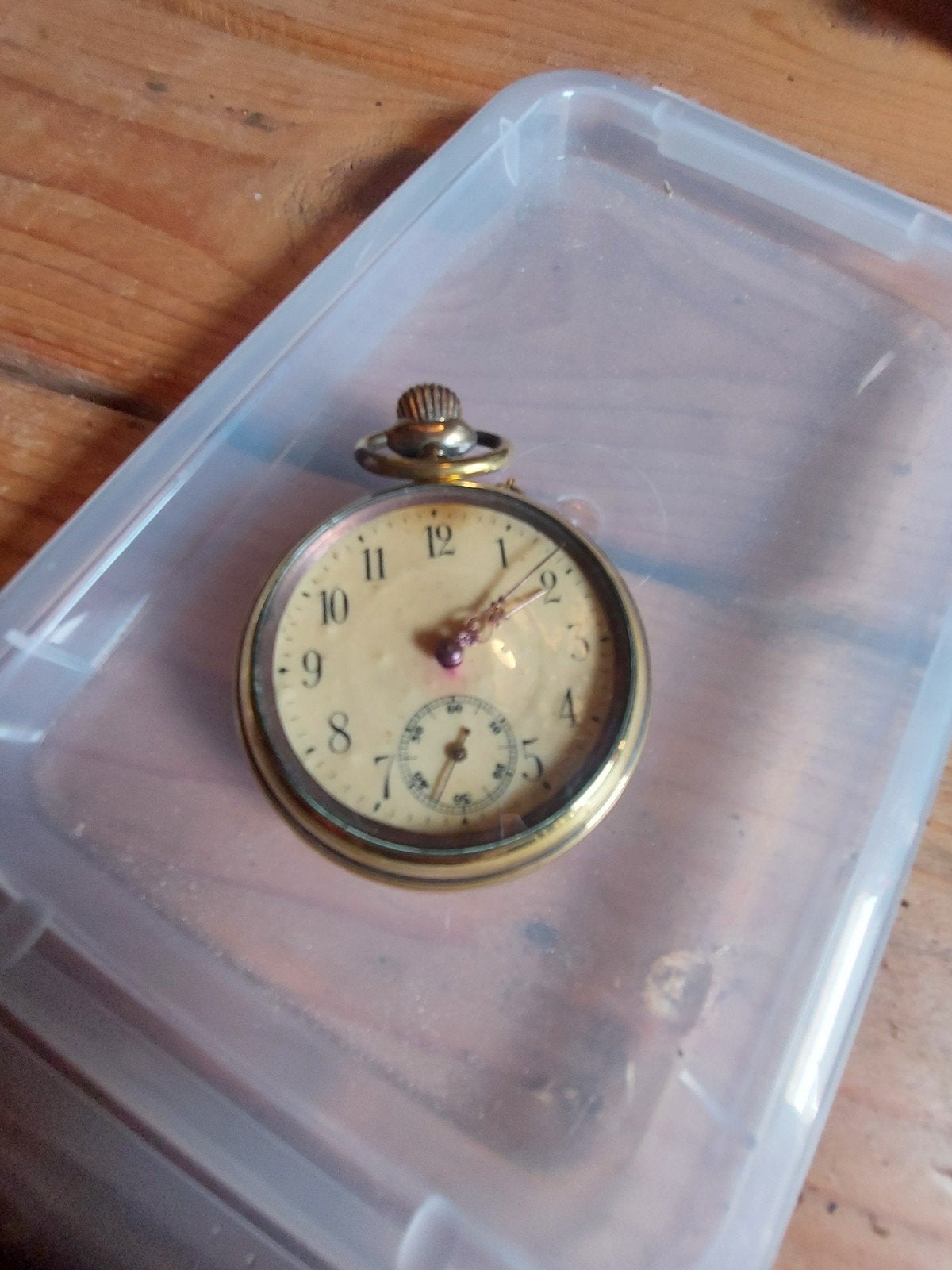 Oud zakhorloge werkt nog goed en is schoongemaakt !, Sieraden, Tassen en Uiterlijk, Horloges | Antiek, Ophalen of Verzenden, Staal