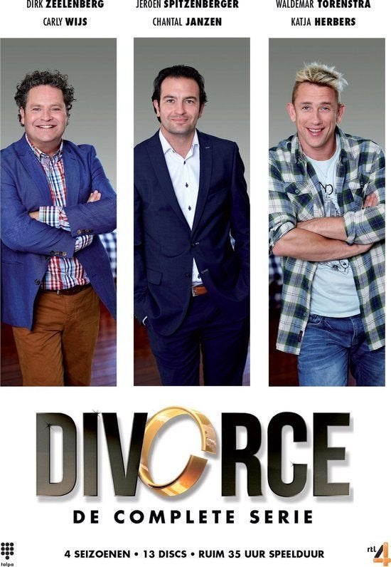 DVD DIVORCE SERIE 1 TM 4 KOMPLEET CHANTAL JANZEN K HERBERS, Cd's en Dvd's, Dvd's | Komedie, Alle leeftijden, Verzenden, Zo goed als nieuw