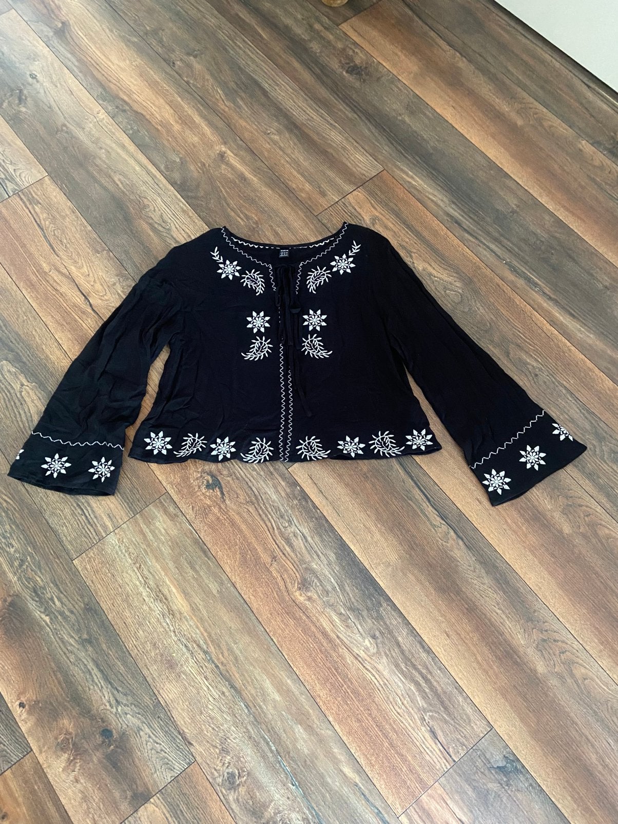 Zwarte blouse maat XS 34, Kleding | Dames, Ophalen, Zo goed als nieuw, Maat 34 (XS) of kleiner, Zwart