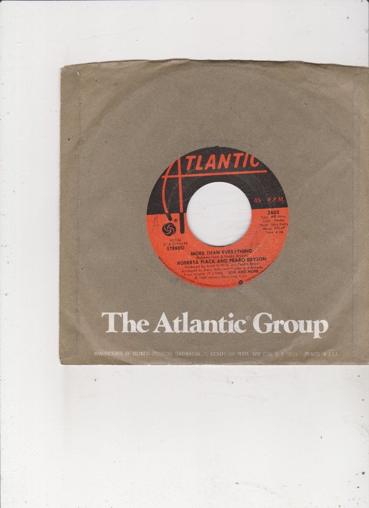 Single Roberta Flack & Peabo Bryson - More than everything, Ophalen of Verzenden, Gebruikt, 7 inch, Pop