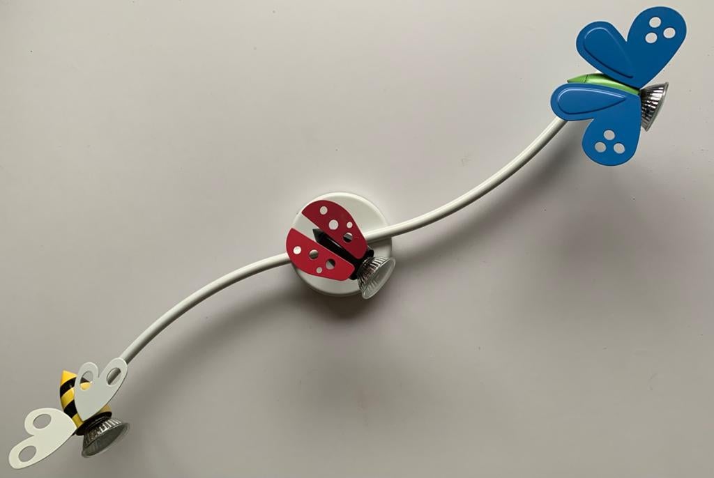 Plafondlamp kinderkamer lieveheersbeestje, vlinder en bij, Kinderen en Baby's, Kinderkamer | Inrichting en Decoratie, Ophalen