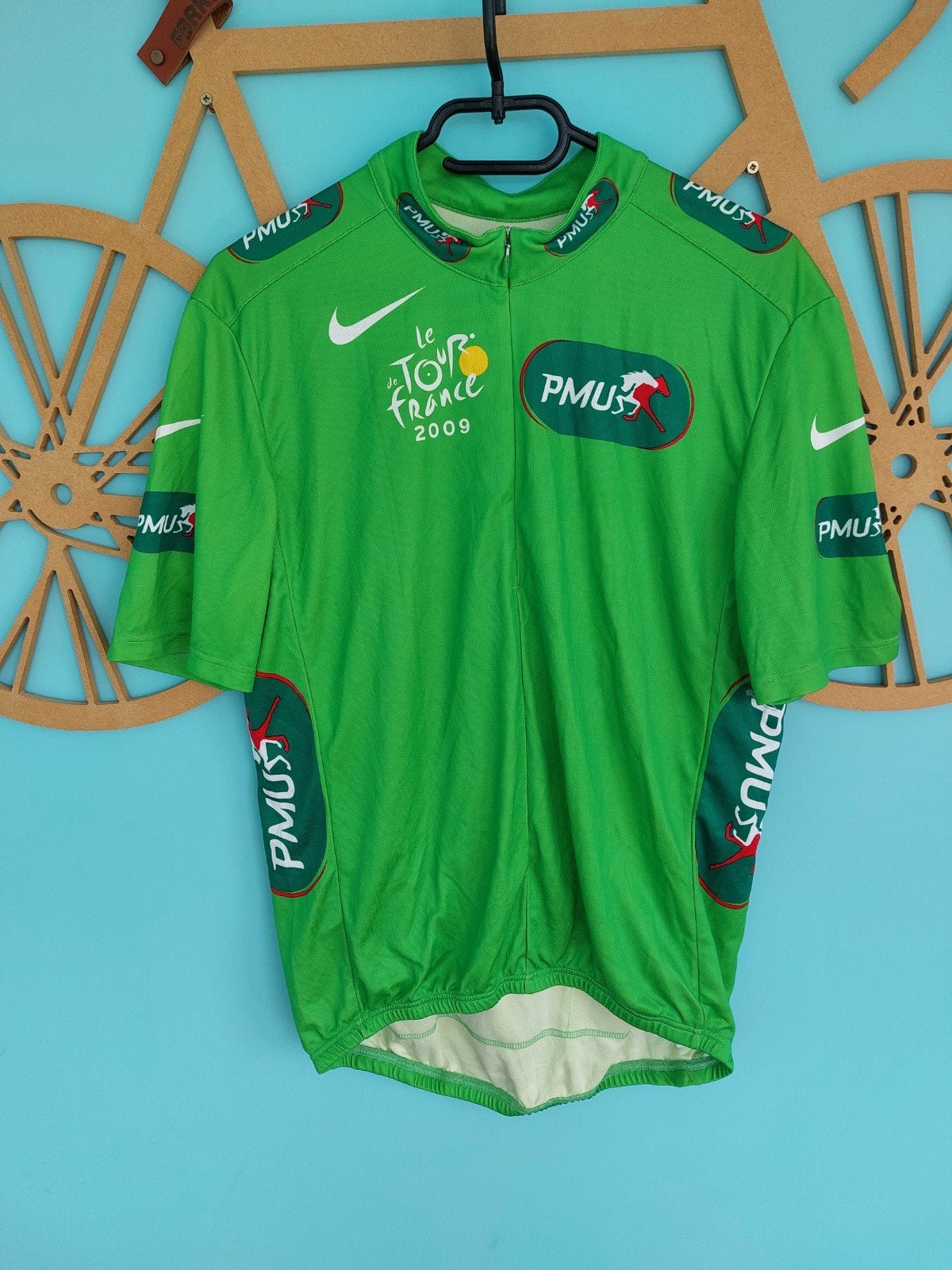 GROENE TRUI TOUR DE FRANCE 2009 PMU nike, Ophalen of Verzenden, Zo goed als nieuw, Kleding