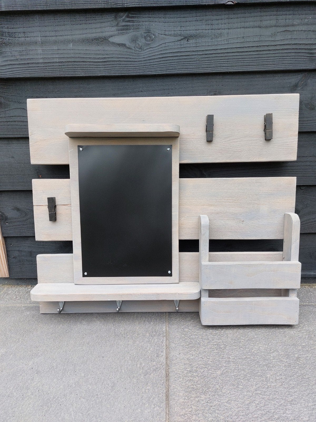 Memobord van steigerhout., Ophalen, Nieuw, Magneetbord