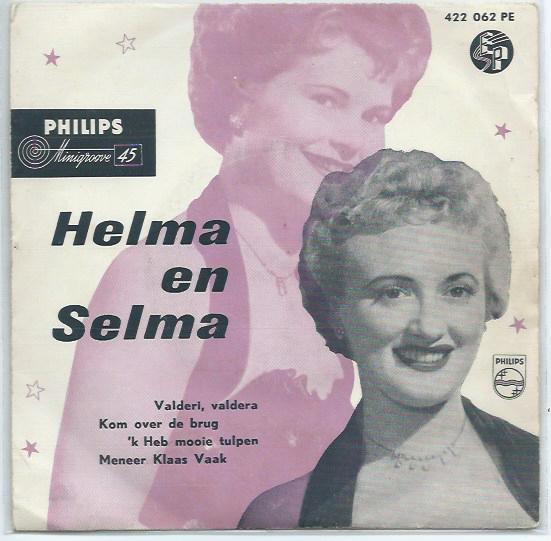 Helma en Selma- Valderi, Valdera EP, Cd's en Dvd's, Vinyl | Nederlandstalig, Verzenden, Zo goed als nieuw, Overige formaten, Levenslied of Smartlap