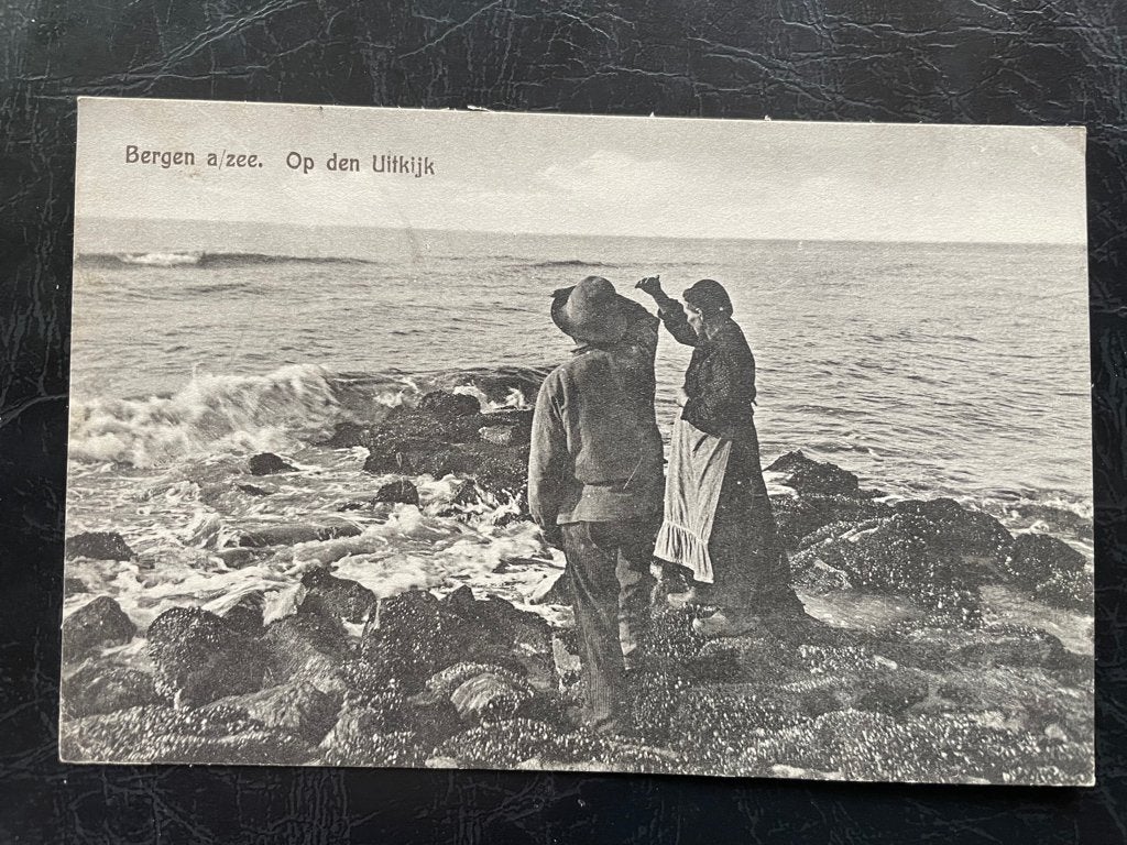 ansichtkaart / kaart van Bergen aan Zee, Op den Uitkijk., Verzenden, 1920 tot 1940, Noord-Holland