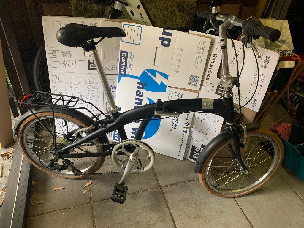 Vouwfiets HEMA, Dahon ciao model, Ophalen, 20 inch of meer, Velgrem, Versnellingen