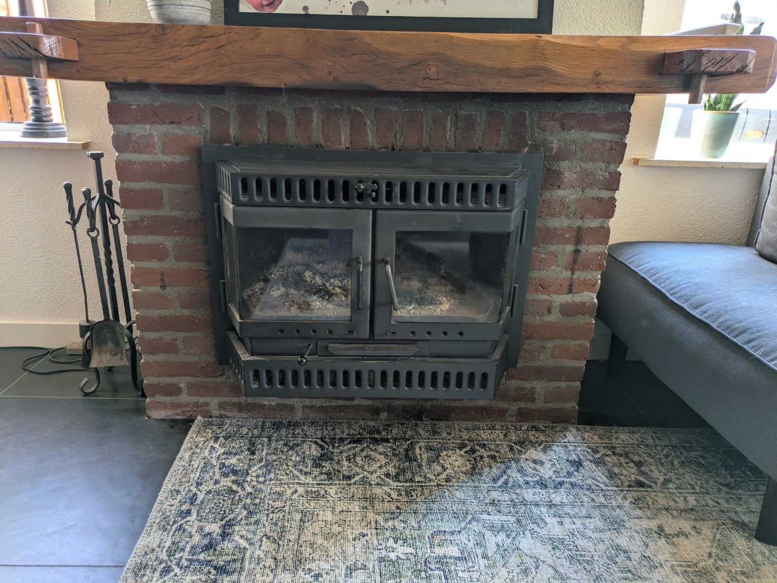 houtkachel, Huis en Inrichting, Ophalen, Gebruikt, Inbouwhaard, Houthaard
