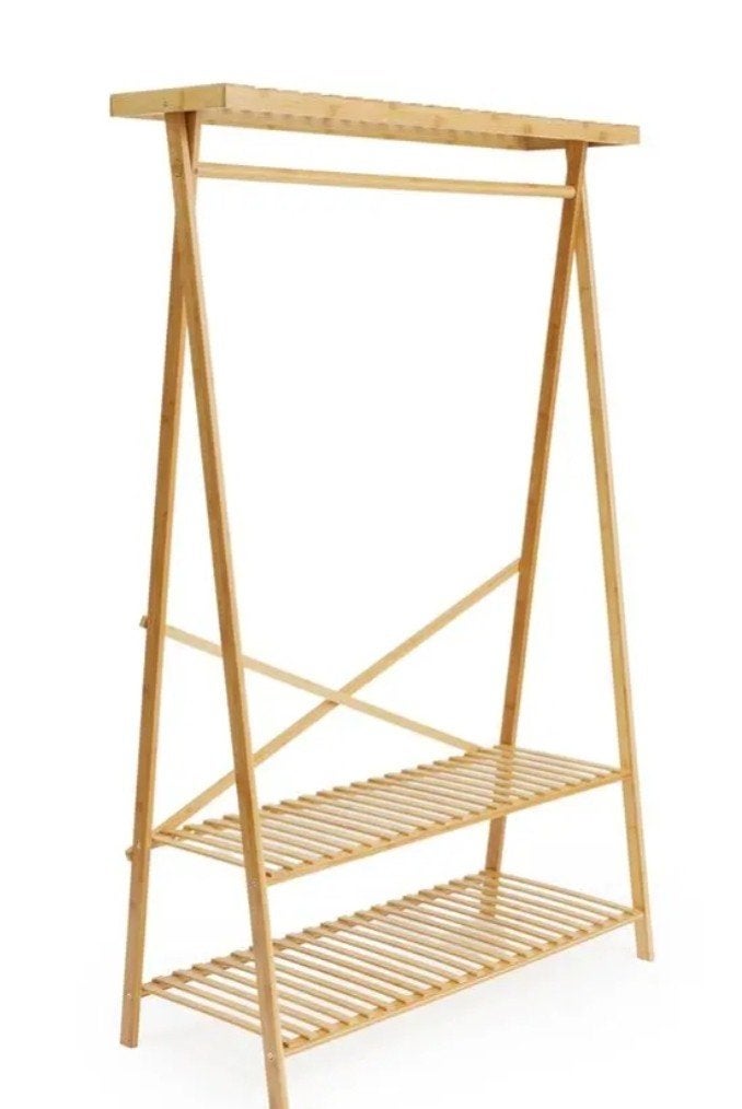 Bamboe kledingrek, Ophalen