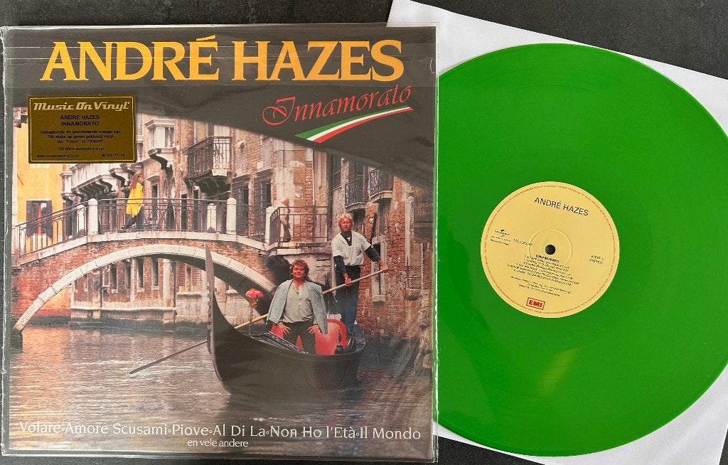 ANDRÉ HAZES - Innamorato (LP; MINT; gelimiteerd groen vinyl), LP, Colored vinyl, Ophalen of Verzenden, Levenslied of Smartlap