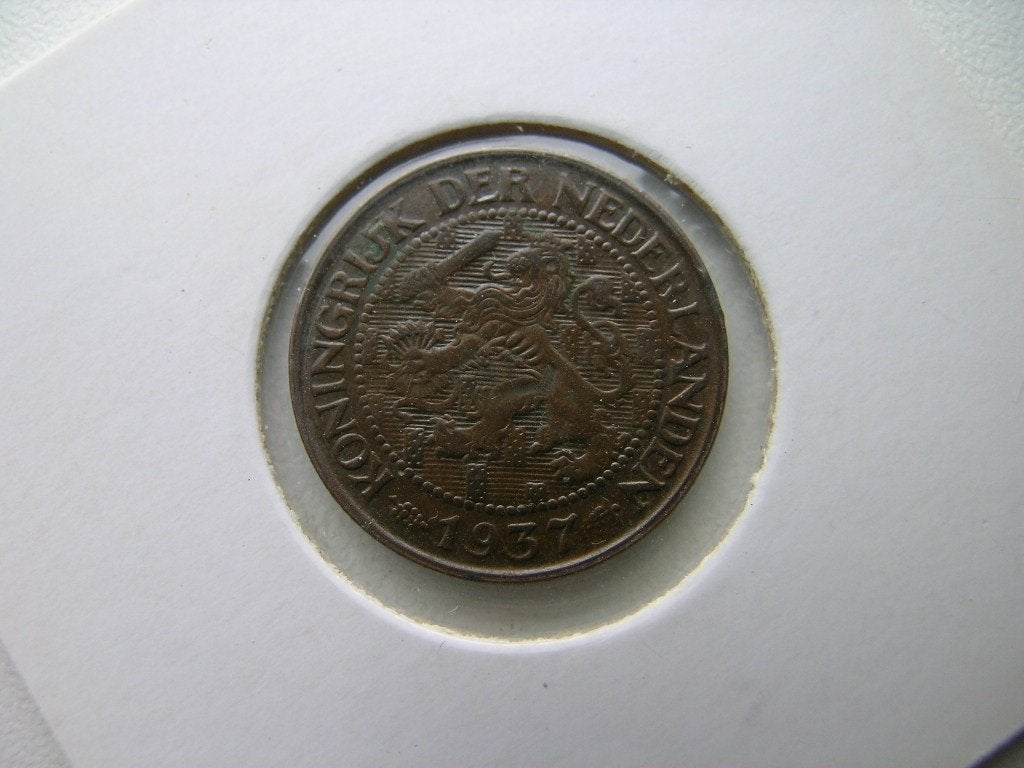 Cent 1937 (nr 14), Postzegels en Munten, Munten | Nederland, Ophalen of Verzenden, Koningin Wilhelmina, 1 cent, Losse munt
