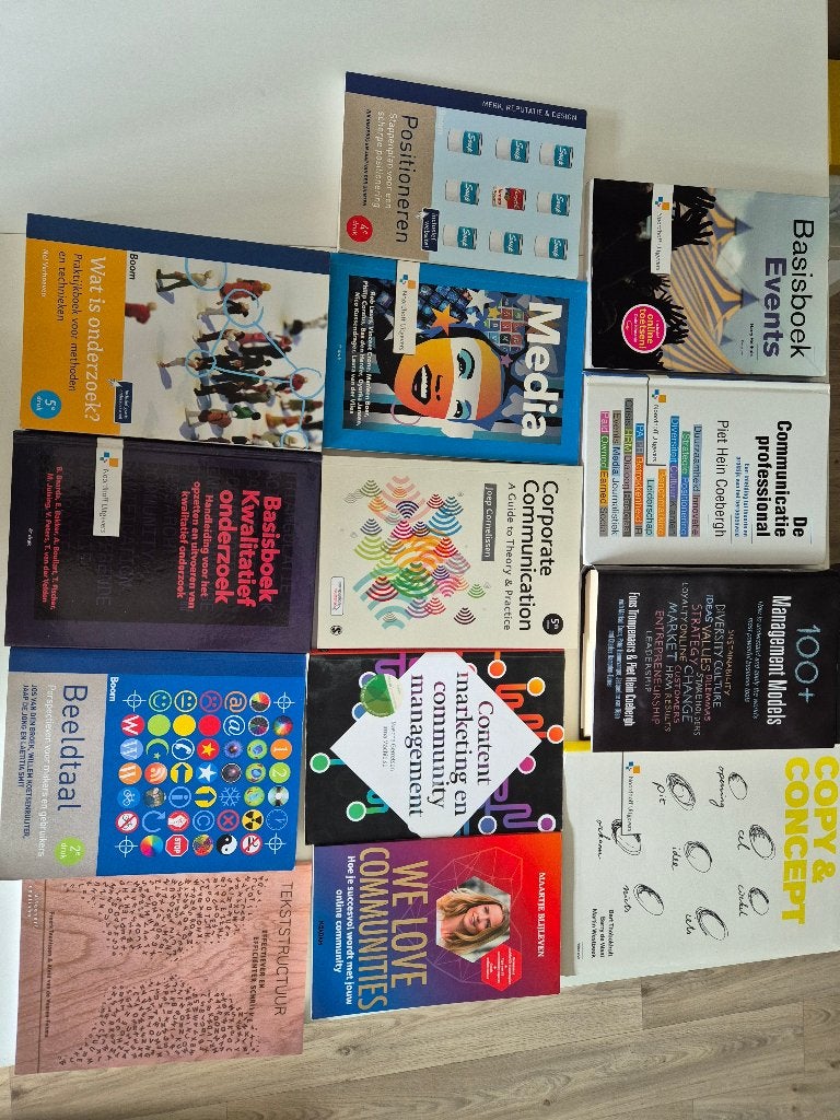 Studieboeken HBO communicatie, Boeken, Ophalen of Verzenden, Alpha, Zo goed als nieuw, HBO