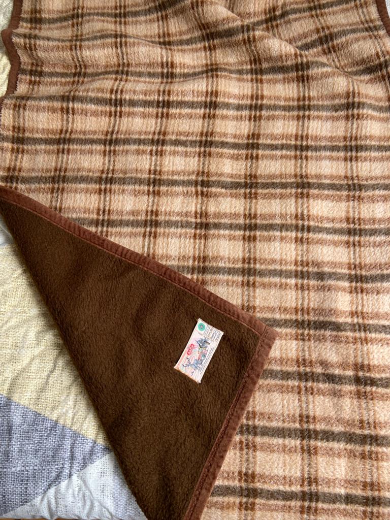 Vintage AaBe deken, plaid van Bayer 150x100, Huis en Inrichting, Ophalen of Verzenden, Zo goed als nieuw