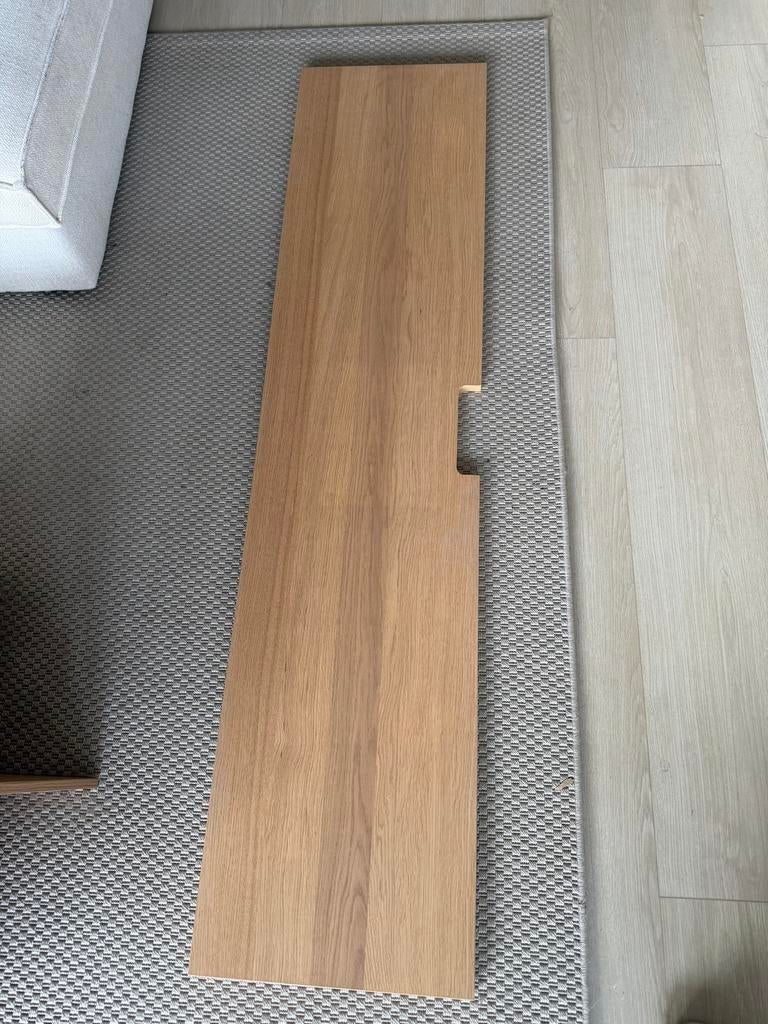 Toppaneel voor tv meubel ikea eiken, Ophalen, 100 tot 150 cm, Eikenhout, Zo goed als nieuw