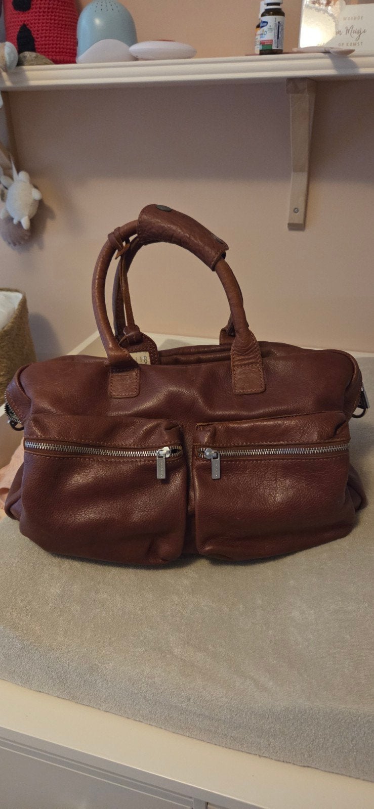 Cowboysbag Luiertas met handige vakjes en schouderband, Ophalen of Verzenden